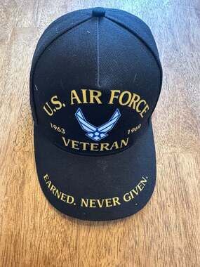 U.S. Air Force Veteran 1963-1969 Earned Never Given Embroidered Snapback Hat